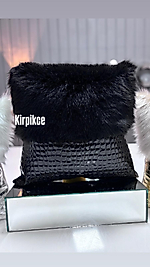 DERİ VE PELUŞ KOMBİNLİ KIRLENT